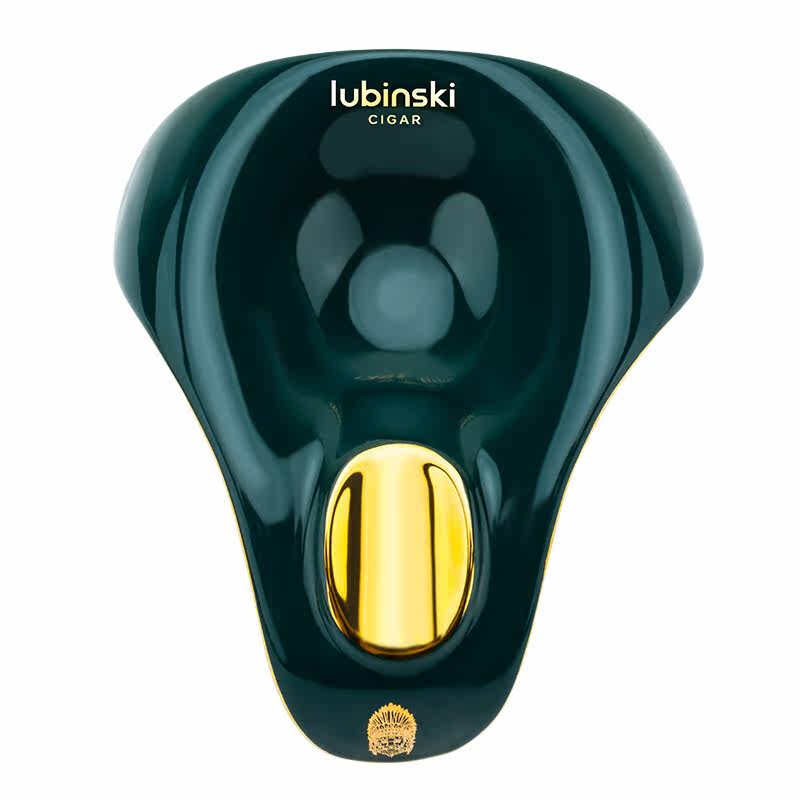 LUBINSKI陶瓷雪茄烟灰缸时尚个性创意便携家用办公室用单槽持灰器