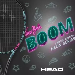 HEAD/海德网球拍BOOM MP L NEON霓虹限量款全碳素专业成人网球拍