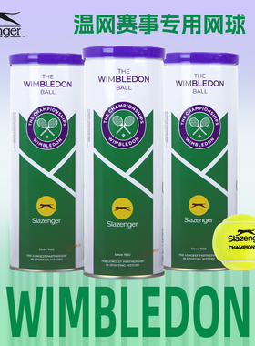 史莱辛格网球温网豹子球施莱辛格网球专业比赛用球绿色铁罐3粒装