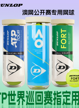 Dunlop邓禄普网球澳网网球ATP比赛专用网球ao训练有压球耐磨正品