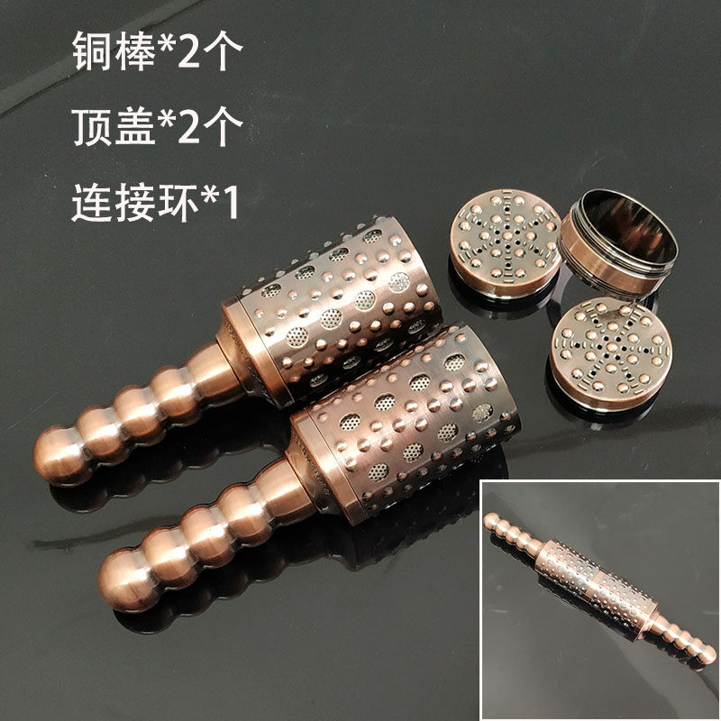 大号多功能滚动温灸棒艾灸铜棒按摩艾灸棒保健美容棒雷火灸艾条棒