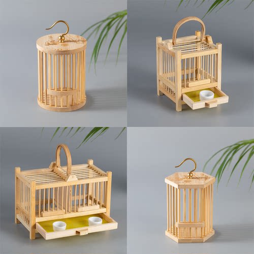 手工竹编蝈蝈笼子精品竹笼