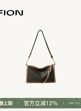 Fion/菲安妮莫相离老花枕头包新款女通勤腋下包高级单肩斜挎包包