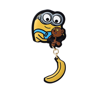 Fion/菲安妮小黄人手作包挂可爱包包挂饰真皮高级感小众配饰