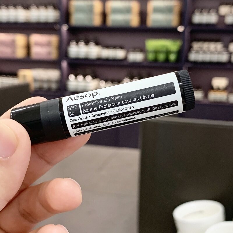 送专柜小样口袋典典妈妈澳洲直邮Aesop伊索防晒护唇霜润唇膏SPF30
