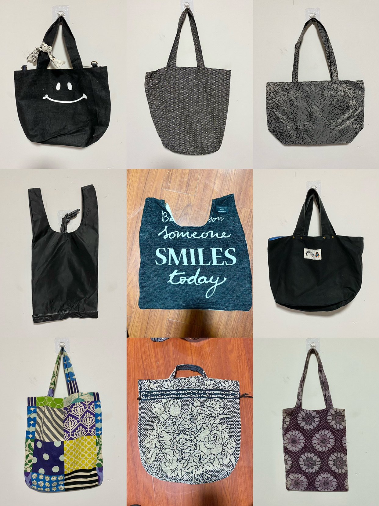 天天古着大布包vintage日本中古帆布包拎袋森系收纳手提包