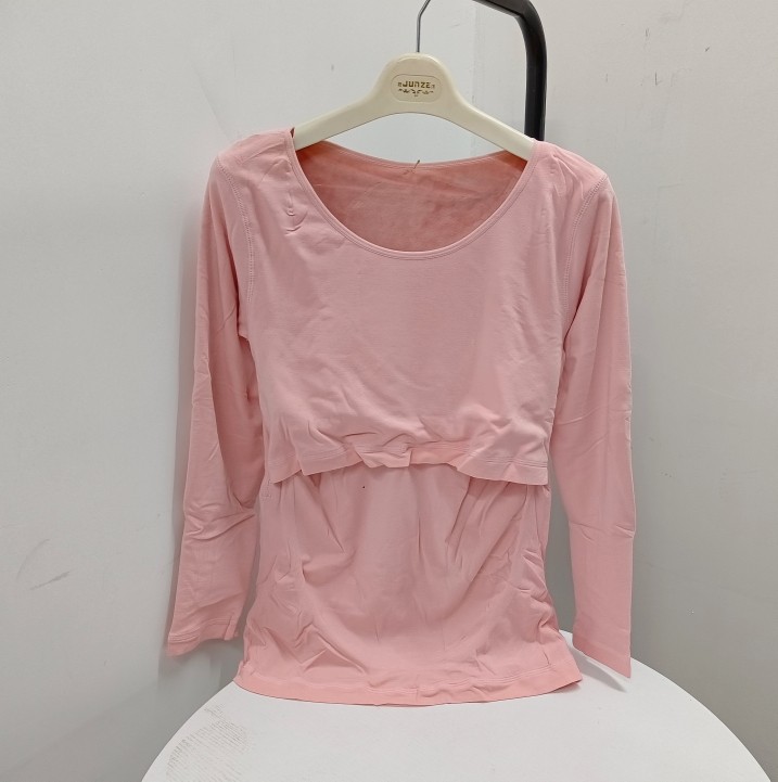 清仓特价冬款孕妇加绒加厚美体修身上衣产后哺乳胸垫免穿文胸打底