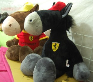 绝版【出口库存】FI法拉利车队礼品正版德国NICI法拉利马80CM站款