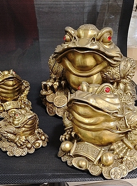 纯铜金蟾摆件清货特价促销