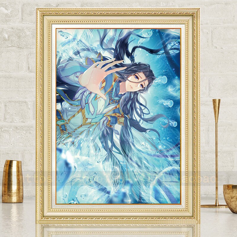 钻石画贴钻十字绣魔方钻满钻卧室客厅小幅画卡通动漫斗罗大陆唐山