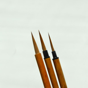 5支一组纯狼毫衣纹白描工笔花鸟画国画精细勾线笔