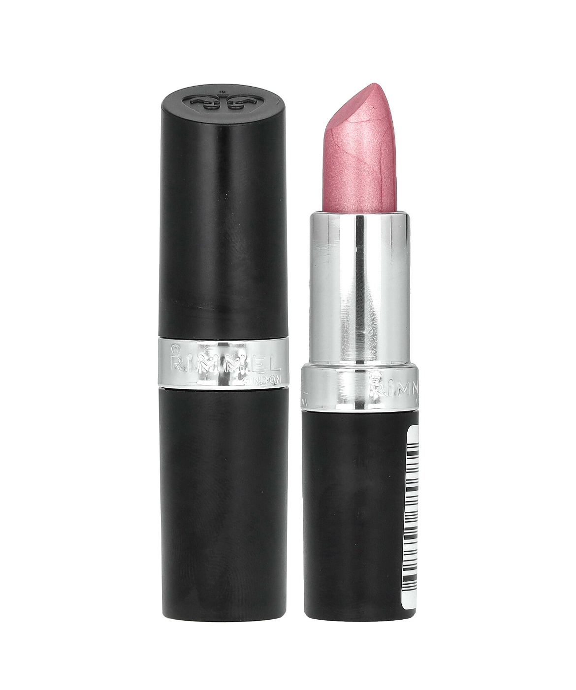 Rimmel 002 Candy千禧感frosty lip珠光粉色口红