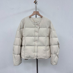 韩休闲轻薄保暖外套 90白鸭绒羽绒服百搭秋冬时尚 2025新款 宽松短款