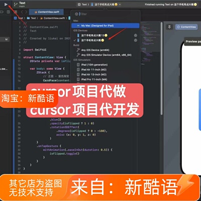 cursor项目代做开发系统定制