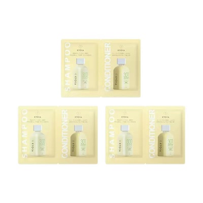 kyoca极方小黄瓶腺苷氨基酸全系列洗发水护发素体验装8ml三份袋包