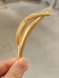 中古Vintage品牌打标镀金个性 胸针