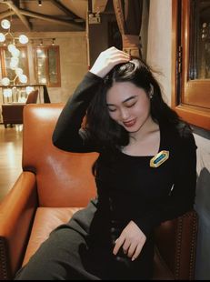 中古Vintage 品牌打标琉璃胸针