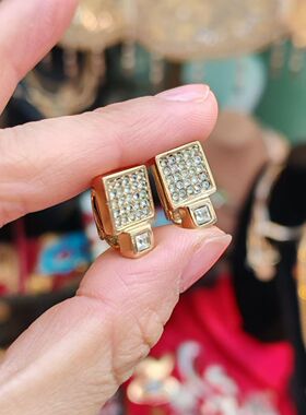 中古品牌打标复古耳夹