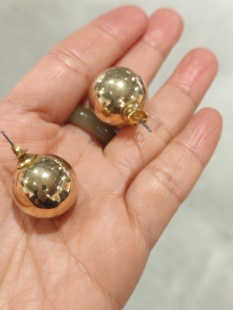 中古Vintage品牌打标大金球耳针