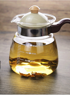 雅风耐热玻璃花茶壶烧水壶泡茶壶大容量壶直火系列壶盖过滤包邮