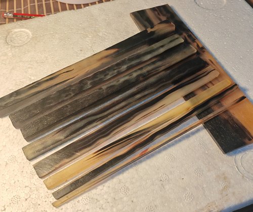 牛角原料眼镜框眼镜脚刀柄贴片雕