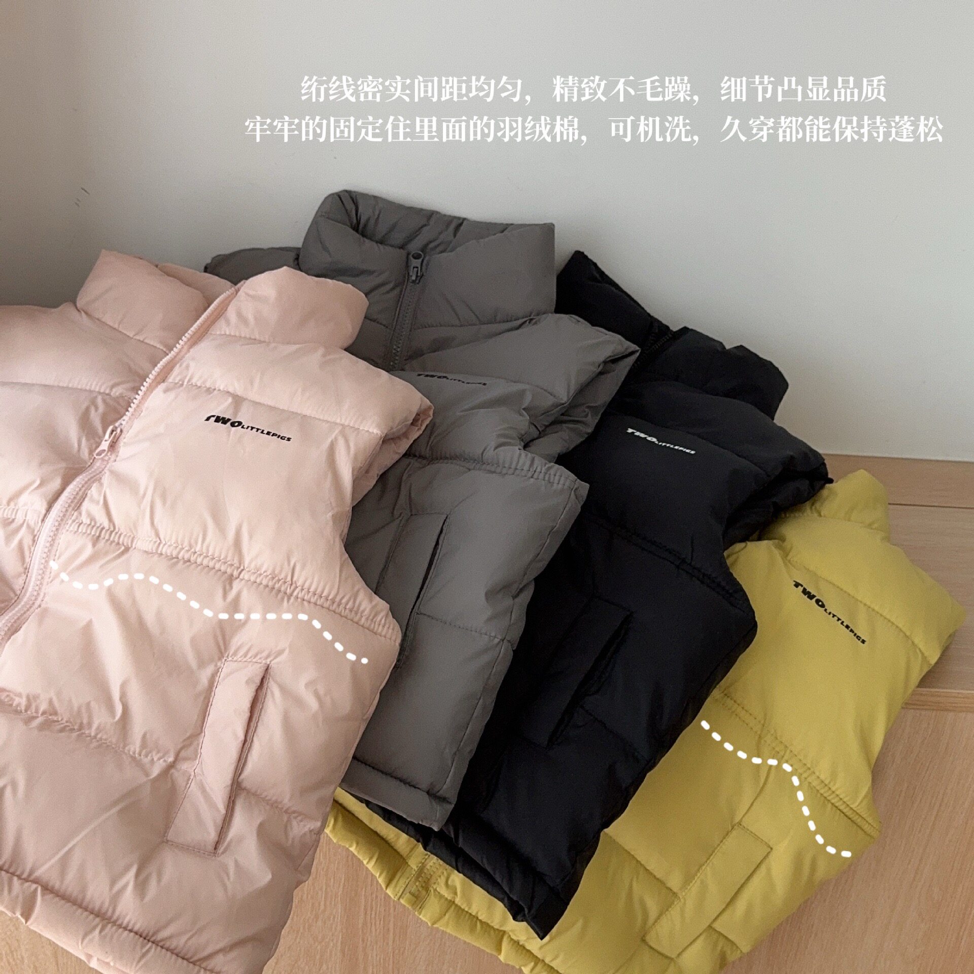 秋冬儿童仿小羊皮加厚保暖马甲