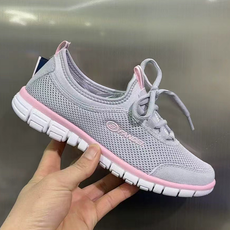 夏季款网面透气懒人鞋旅游运动鞋