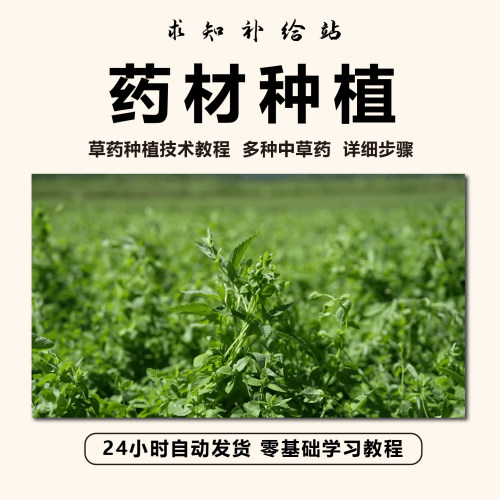中药材种植技术教程大全