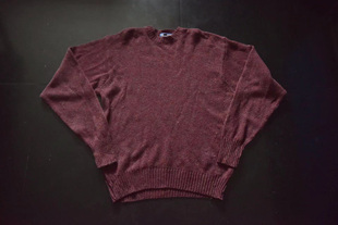 vintage古着毛里求斯产碰掉吞复古cityboy纯羊毛衣bbxb6475 包邮