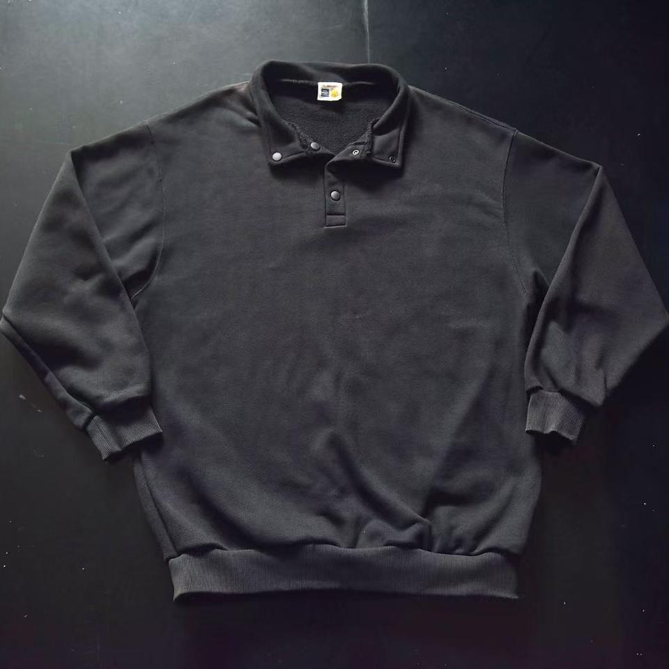 vintage古着日单fs复古baggy美式cityboy翻领重磅卫衣 jac1978