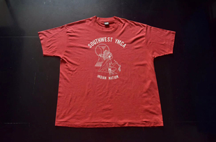 vintage古着早期美国产水记美式 T恤ts620 复古印第安navajo短袖