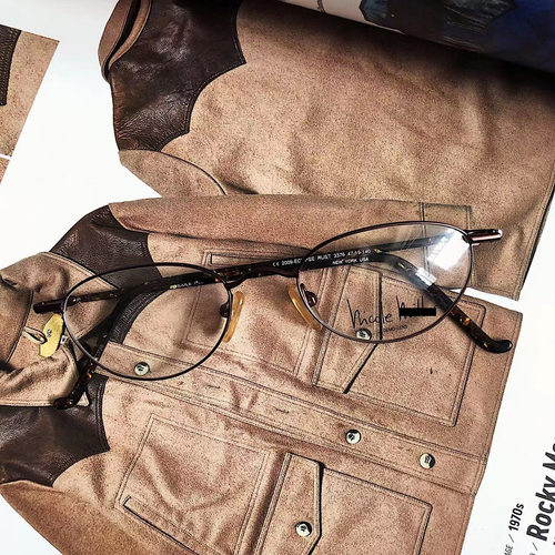 包邮早期deadstock复古美式n.m学院ivy孤品金属框架眼镜iaspyj766