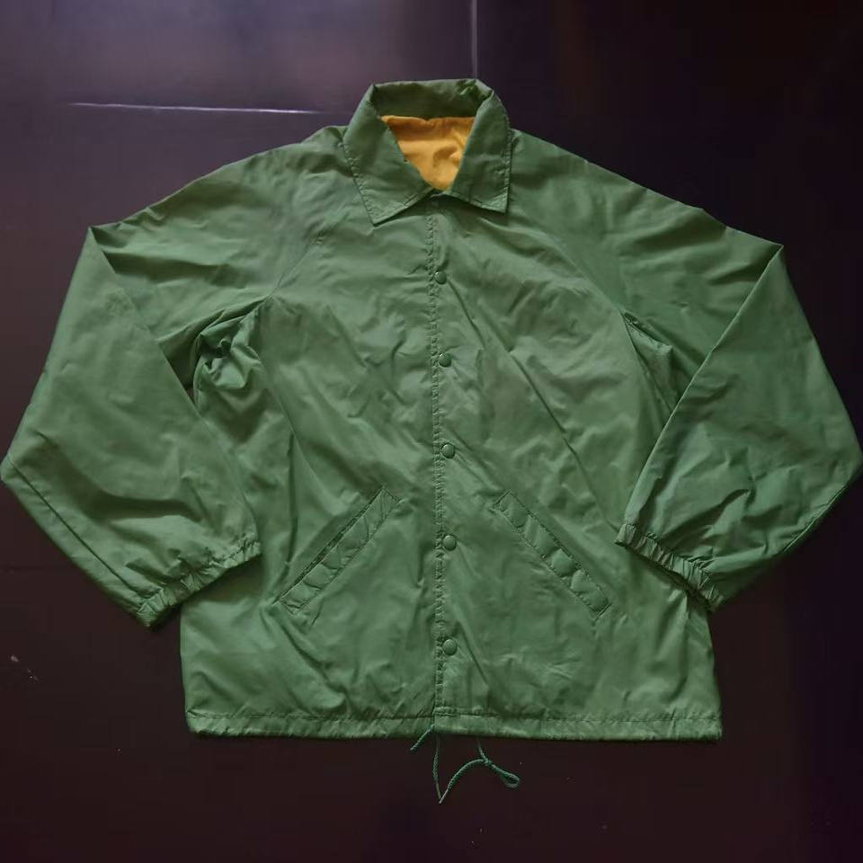 vintage古着美国产w记美式复古潮流童趣印花教练夹克外套jac2369