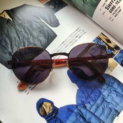 vintage早期美式复古潮流玳瑁千禧年y2k金属板材框架太阳眼镜墨镜
