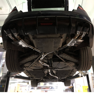 奥迪A4L A5 B9 改装CENDE森德中尾段排气电子阀门 SPORT按键控制