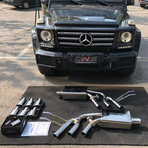 CENDE森德  G500/G55改装声控阀门排气4出6出G63不锈钢排气管