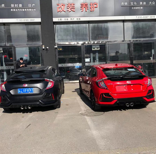 CENDE排气 10.5代思域 FK7 改装电子转速阀门中尾段跑车声音炸街