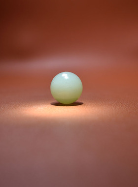 卡16白玉籽料圆珠子吊坠手串配珠