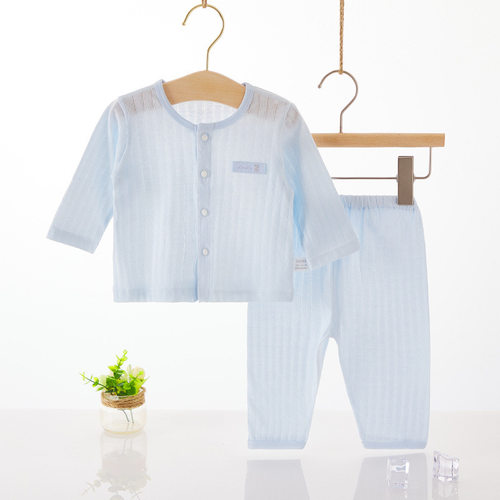 婴儿内衣套装纯棉夏季空调服
