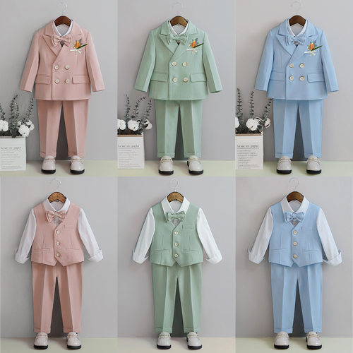 男童西装春秋礼服英伦周岁演出服