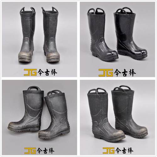 ENTERBAY1/6兵人模型EB 救火英雄谢霆锋生化消防靴子安全防滑水鞋
