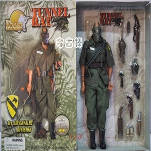 21世纪1/6兵人模型美军越战隧道之鼠特种部队 地道战生化防毒面具