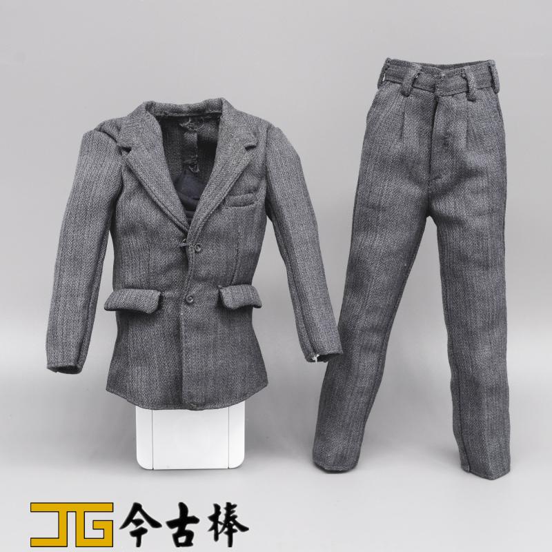威龙模型灰色西装制服人偶