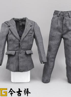 威龙新款DML1/6兵人模型12寸人偶特工灰色西装制服