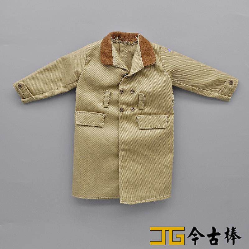 1:6兵人配件二战美军德军大衣风衣外套