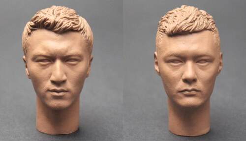 消防员谢霆锋头雕绘画模型