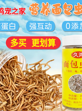 鸟虫子面包虫干黄粉虫干大麦虫干八哥画眉鸟食虫子仓鼠鹦鹉鱼饲料