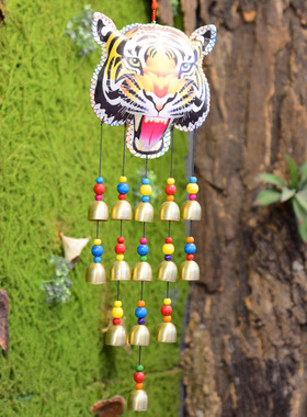 包邮皮质老虎挂件手工挂饰诗玛