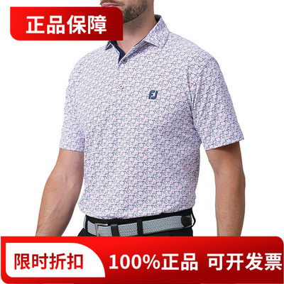 新款高尔夫服装男士夏季POLO衫FOOTJOY短袖T恤运动衫81758