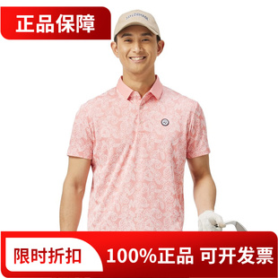 T恤春夏季 Taylormade泰勒梅高尔夫服装 运动POLO衫 男士 短袖
